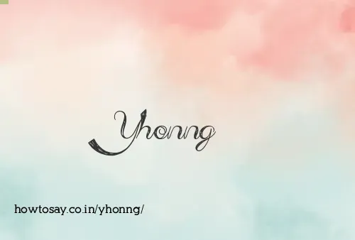 Yhonng