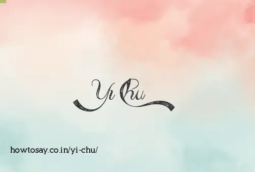 Yi Chu
