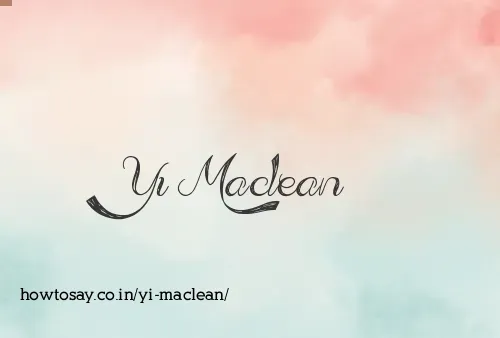 Yi Maclean