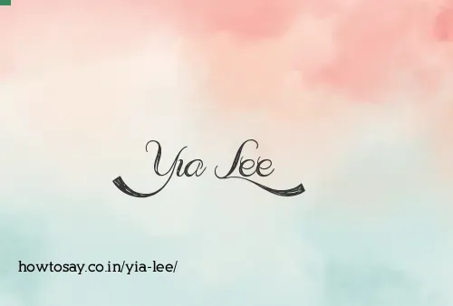 Yia Lee