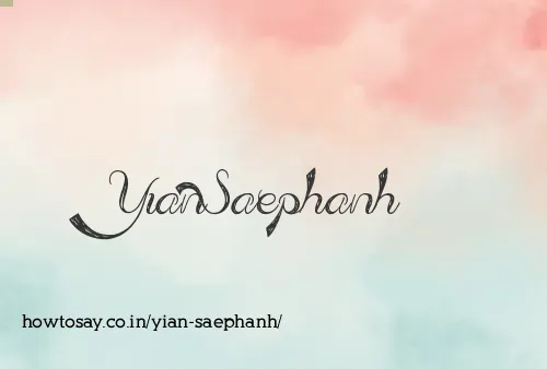 Yian Saephanh