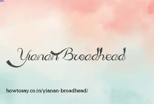 Yianan Broadhead