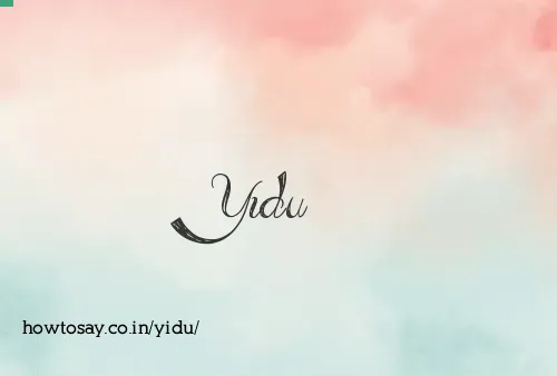 Yidu
