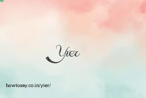 Yier