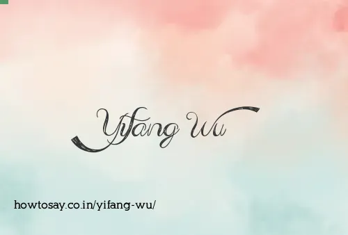 Yifang Wu