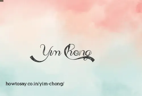 Yim Chong