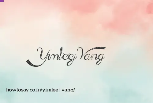 Yimleej Vang