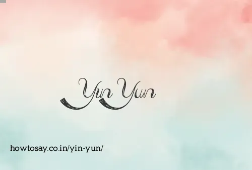 Yin Yun