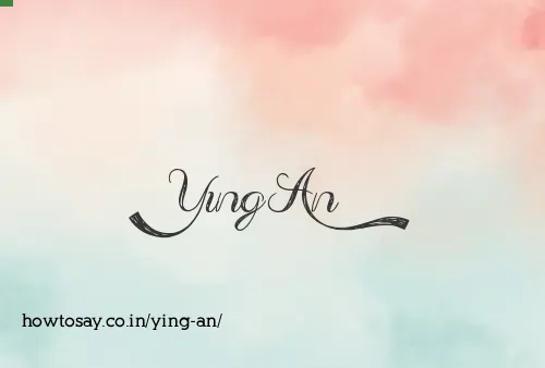 Ying An