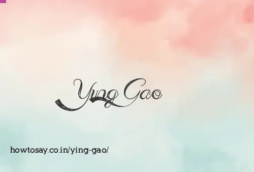Ying Gao