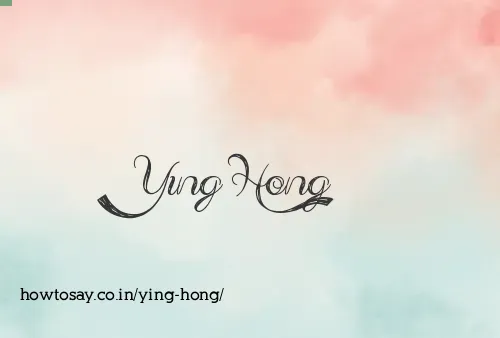 Ying Hong