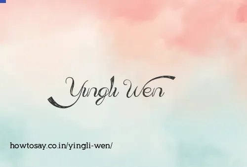 Yingli Wen