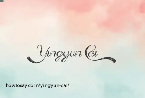 Yingyun Cai