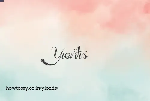 Yiontis