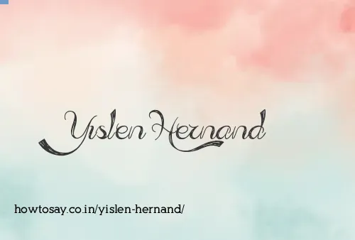 Yislen Hernand