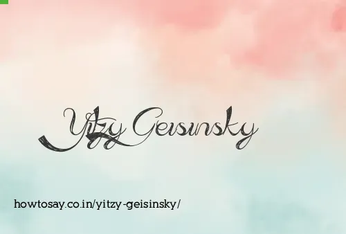 Yitzy Geisinsky