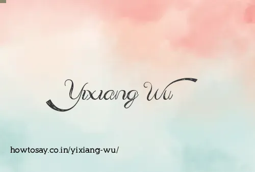 Yixiang Wu