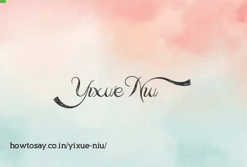 Yixue Niu