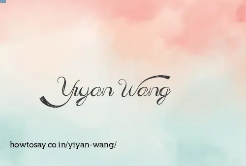 Yiyan Wang
