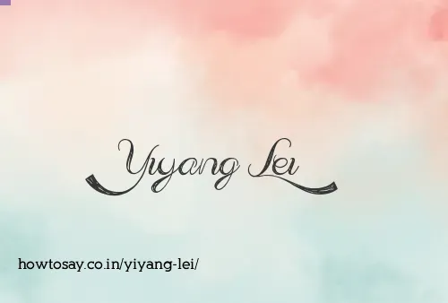 Yiyang Lei