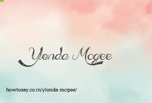 Ylonda Mcgee