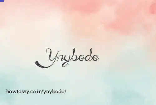 Ynybodo