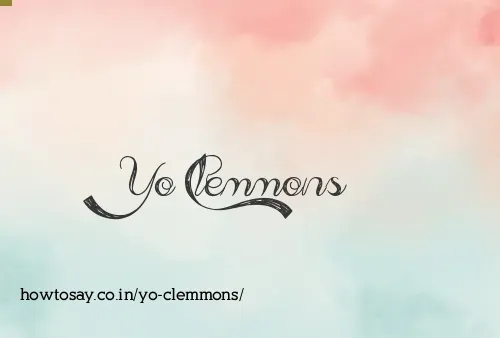 Yo Clemmons