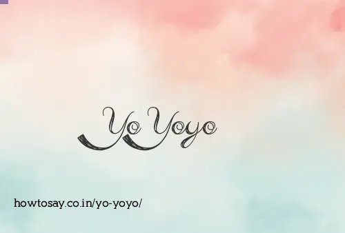 Yo Yoyo