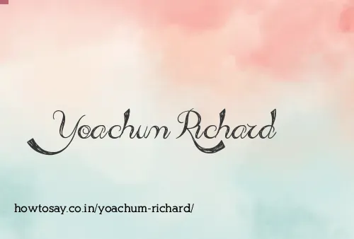 Yoachum Richard
