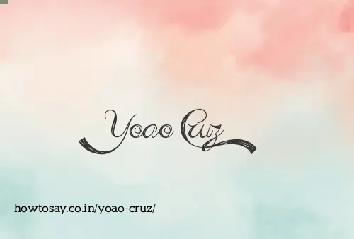 Yoao Cruz
