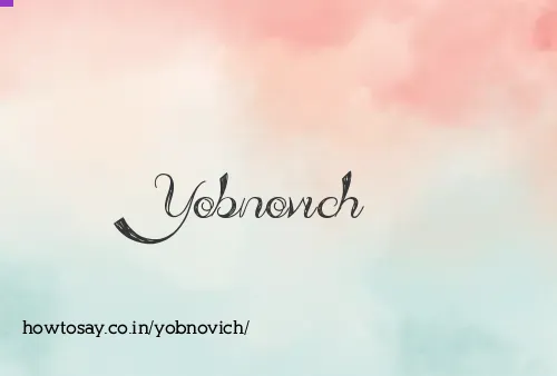 Yobnovich