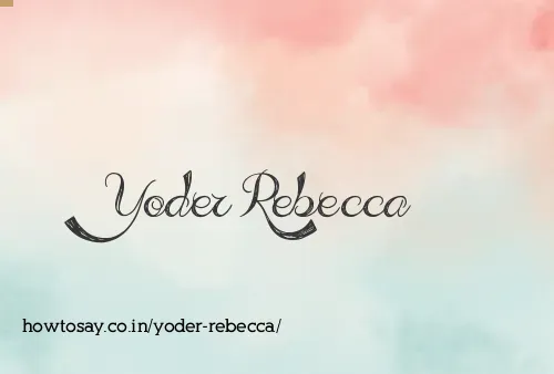Yoder Rebecca