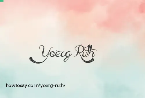Yoerg Ruth
