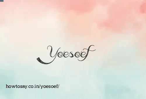 Yoesoef