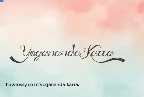 Yogananda Karra