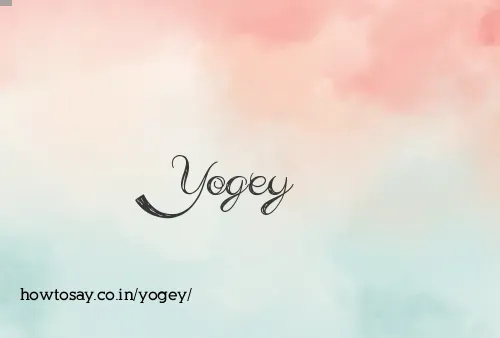 Yogey