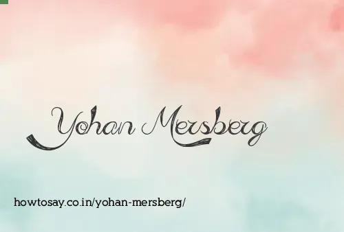 Yohan Mersberg
