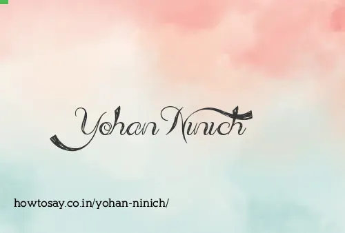 Yohan Ninich