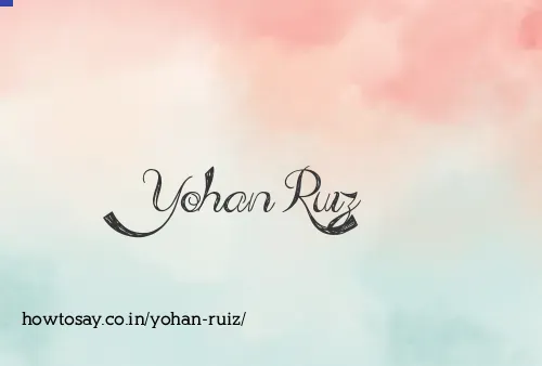Yohan Ruiz