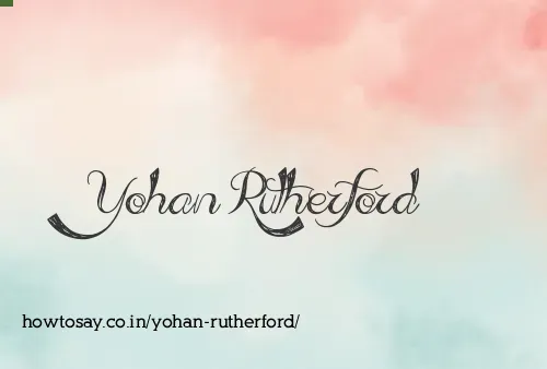 Yohan Rutherford