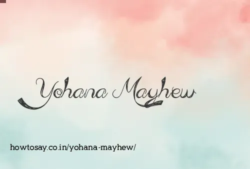 Yohana Mayhew