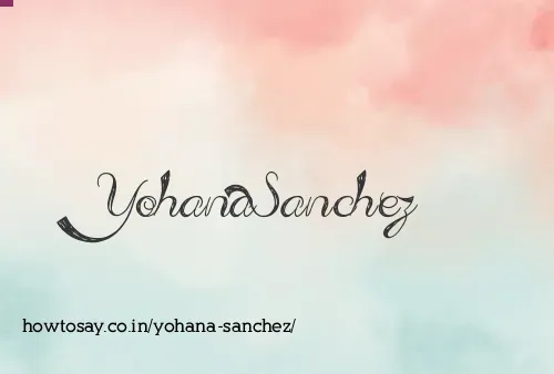 Yohana Sanchez