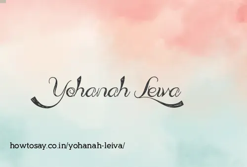 Yohanah Leiva