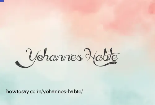 Yohannes Habte
