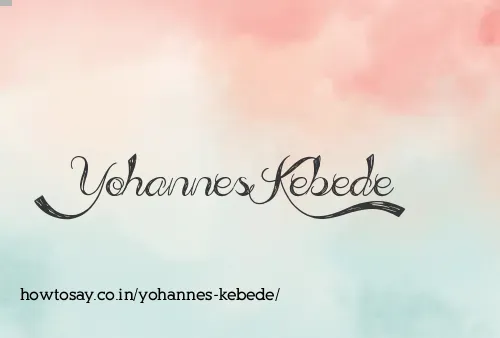 Yohannes Kebede
