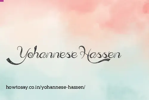 Yohannese Hassen