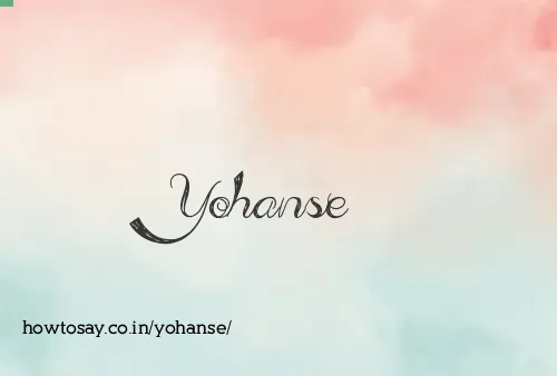 Yohanse