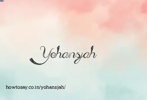 Yohansjah