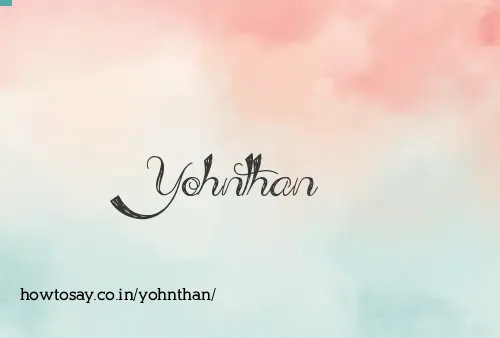 Yohnthan