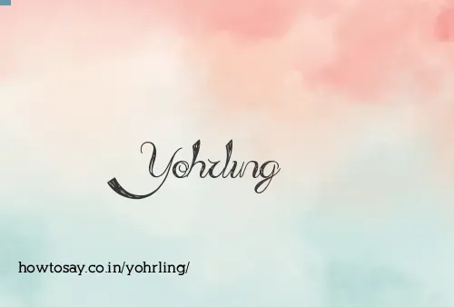 Yohrling